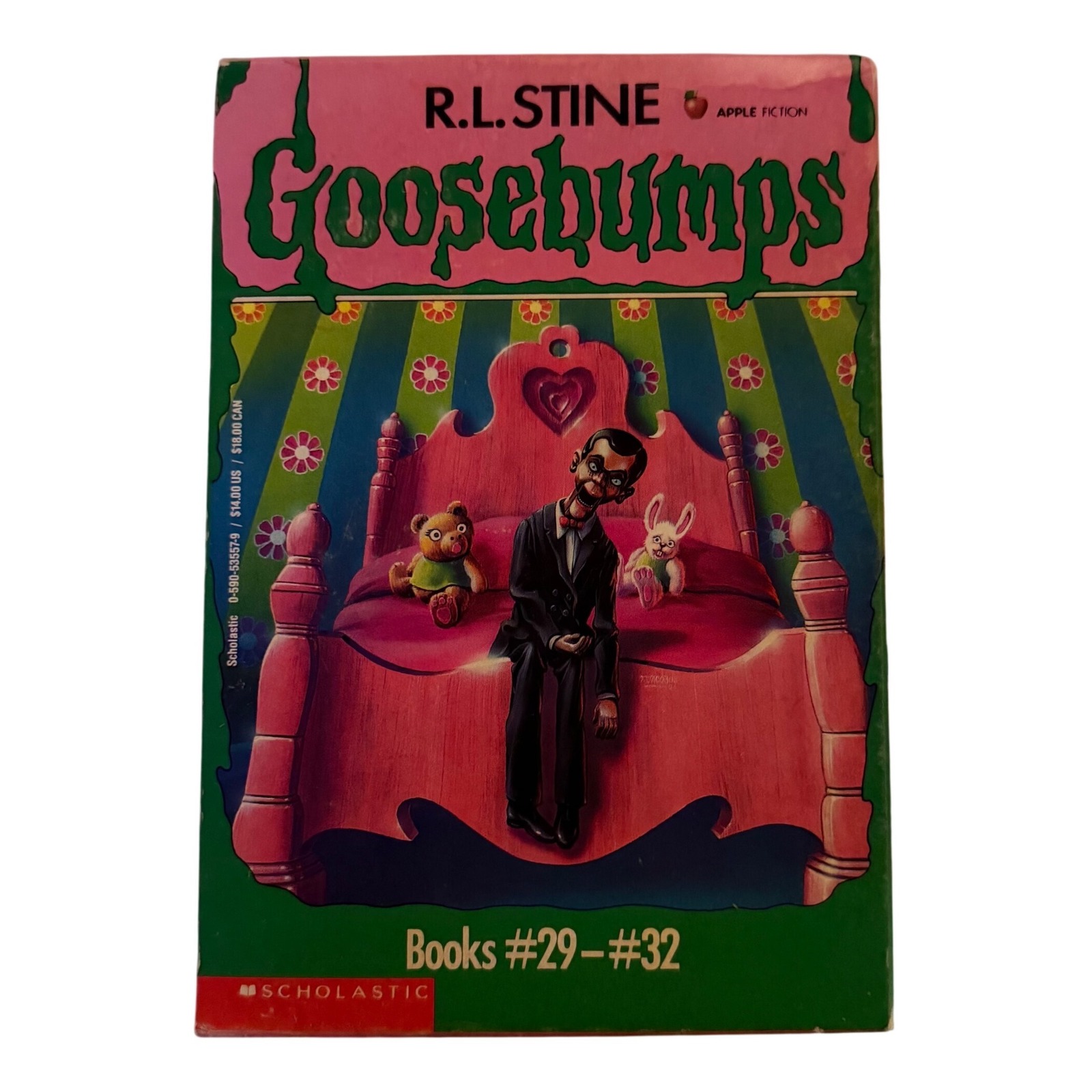 Vintage 90's Goosebumps Scholastic R.L Stine Original Book Box Set #29 - #32